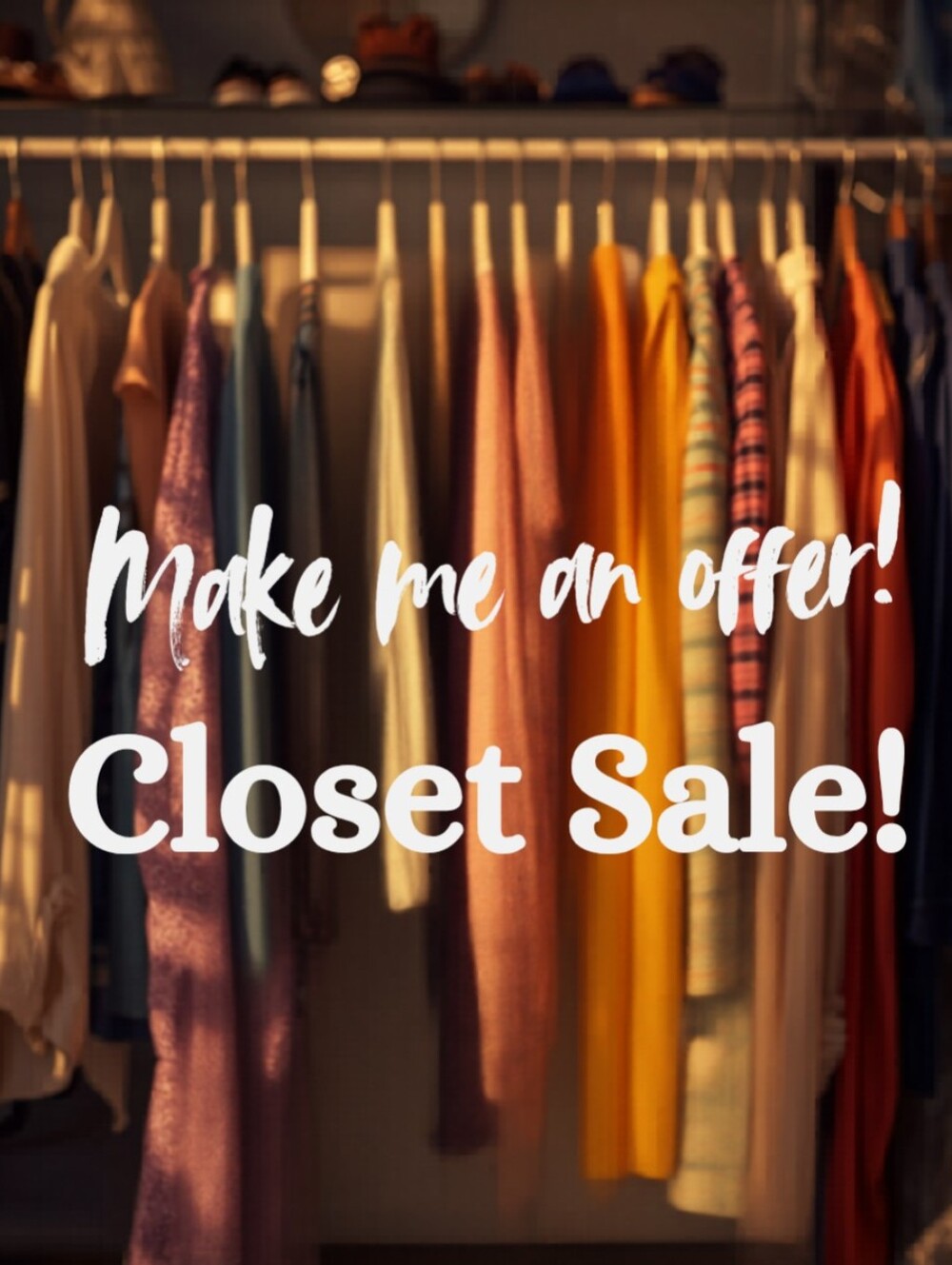 MAKE ME A REASONABLE OFFER AND WELL MAKE A SALE , READY TO CLEAR OUT MY CLOSET!!
